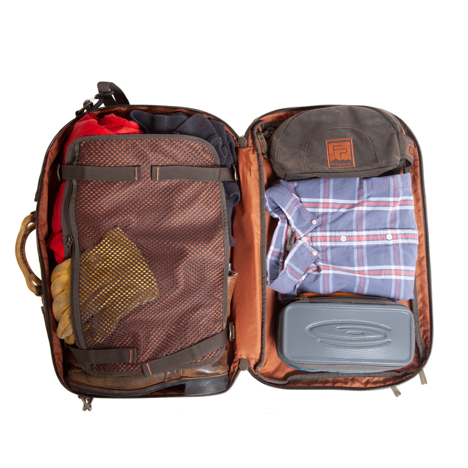  Peat Moss Half Moon Weekender BagOpen